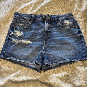 American Eagle Outfitters Ripped Blue Jean Shorts